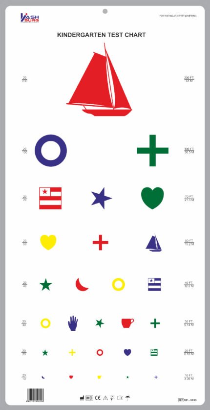 Paediatric Colour Eye Chart