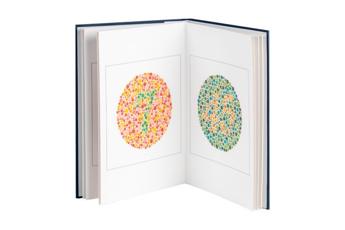 Ishihara test color book